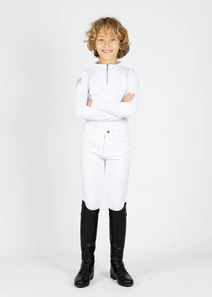 Producto ecuestre Maximilian Equestrian YR Performance Breeches (White) vista principal