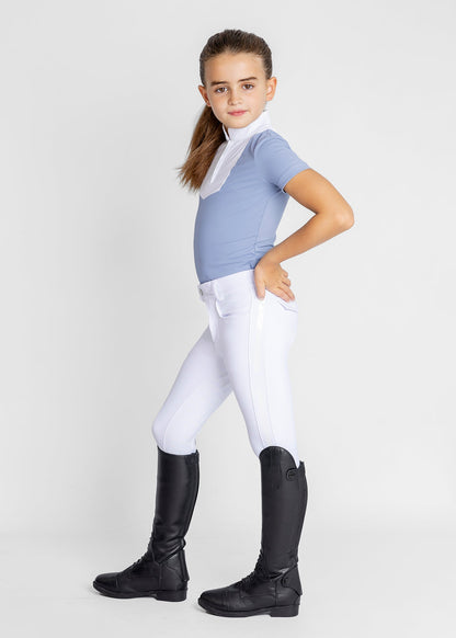 Producto ecuestre Maximilian Equestrian YR Reflection Breeches (White) vista principal