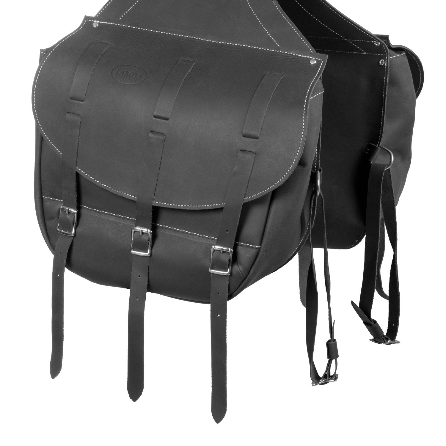 Bolso de ternero cierre de 3 cordones Lakota - Negro