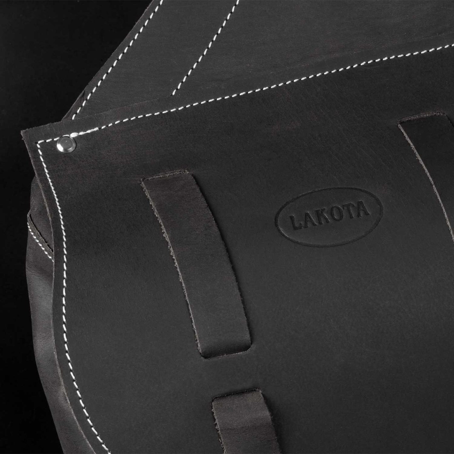 Bolso de ternero cierre de 3 cordones Lakota - Negro