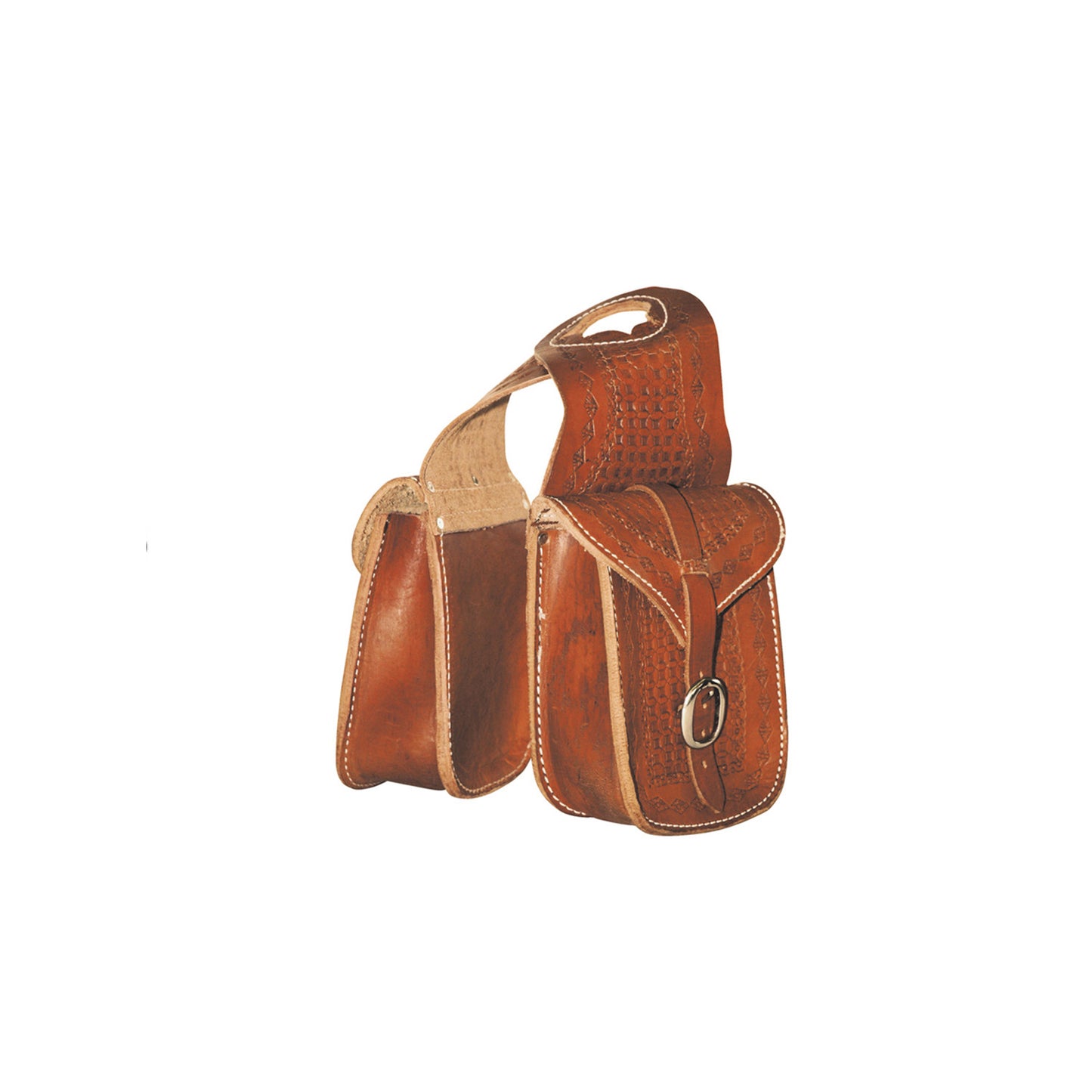 Bolsa delantera con cuero Basket Lakota - Natural