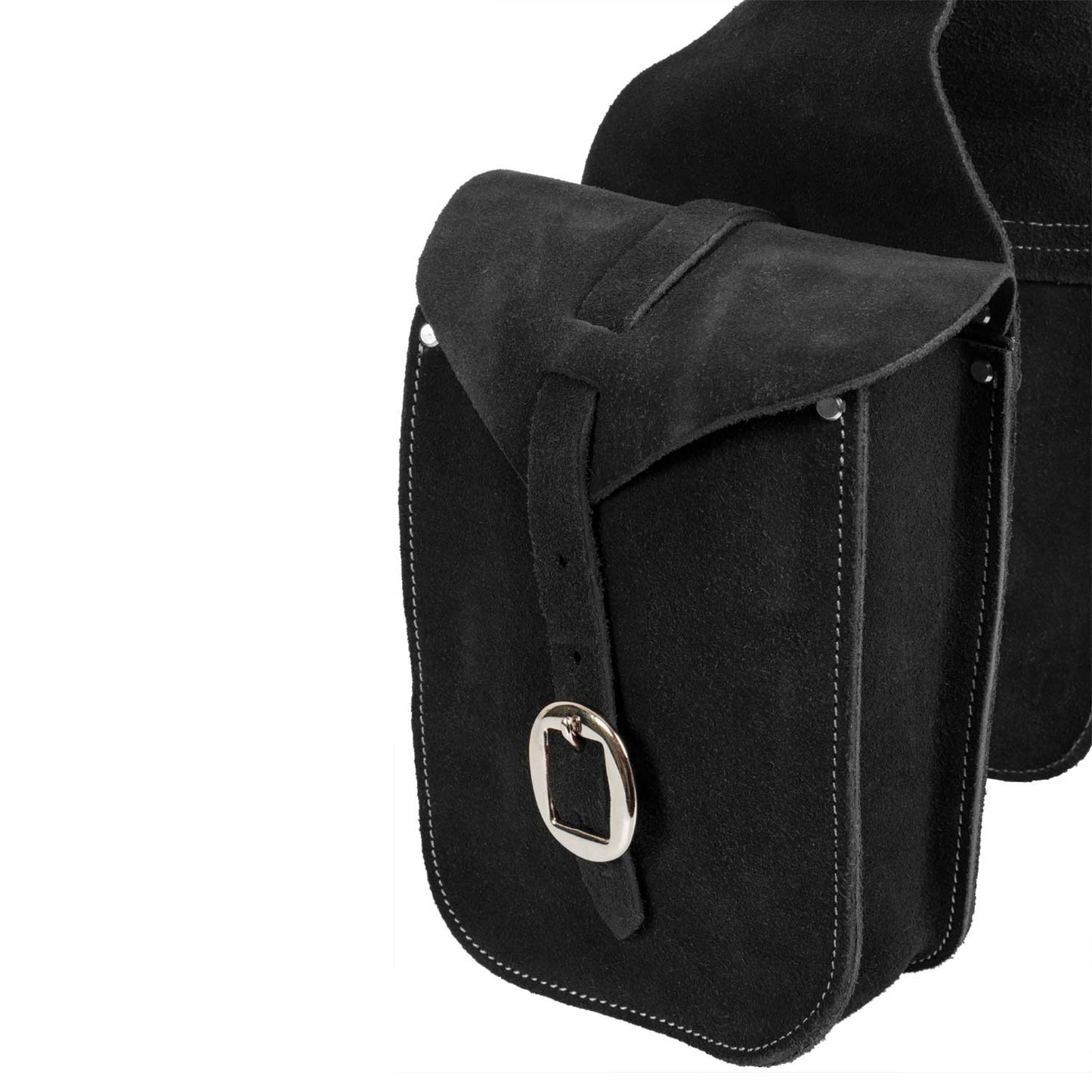 Bolso delantero de piel de ante Lakota - Negro