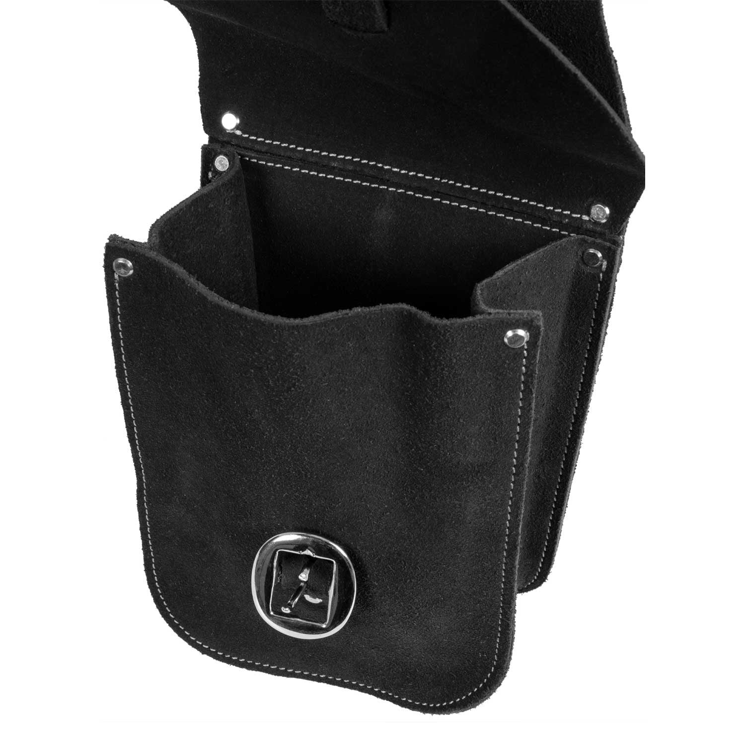 Bolso delantero de piel de ante Lakota - Negro