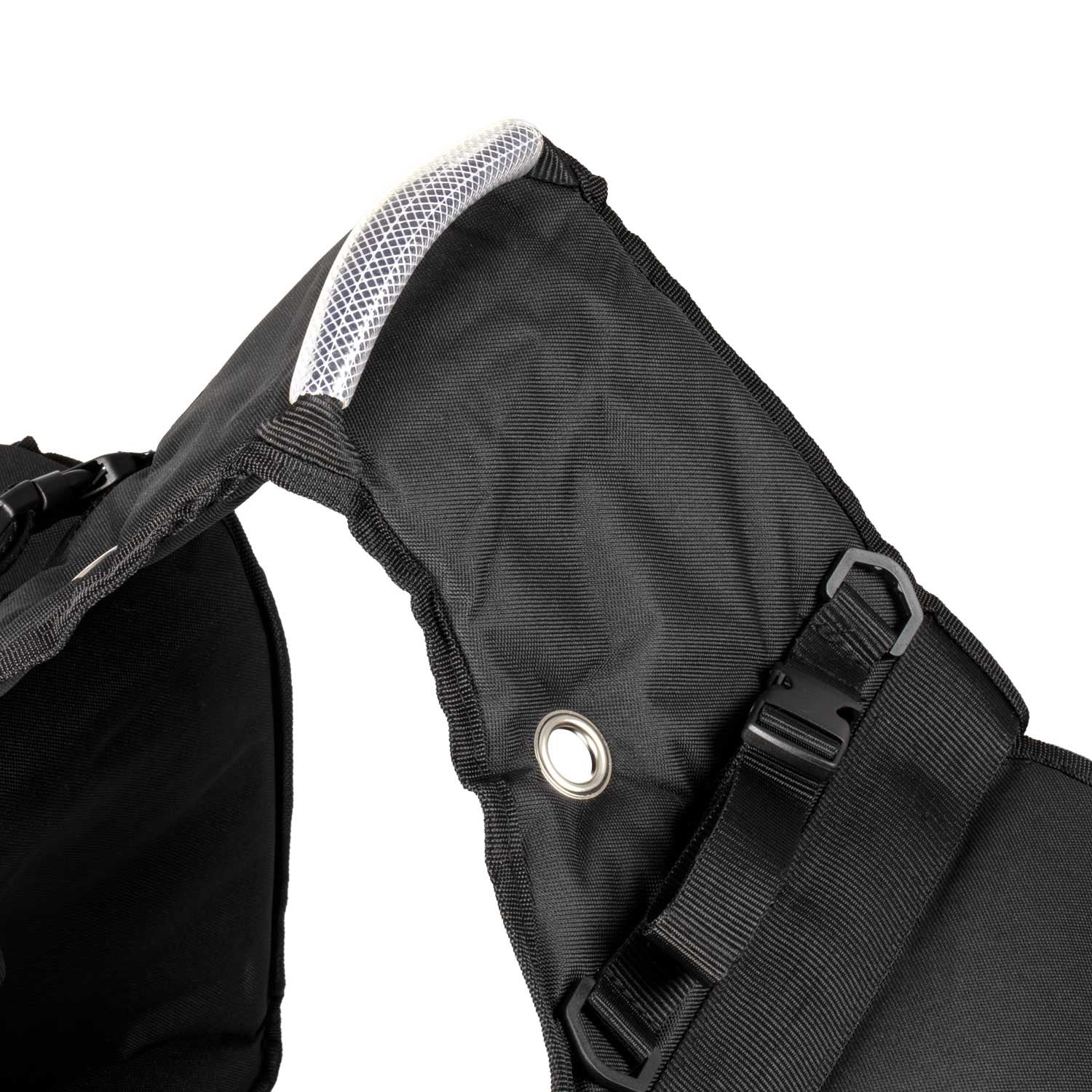 Alforja trasera deluxe 2 bolsillos Pool's - Negro