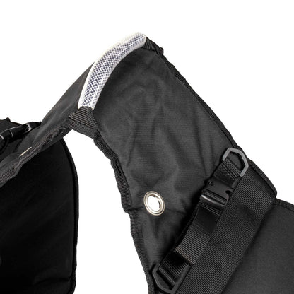 Alforja trasera deluxe 2 bolsillos Pool's - Negro