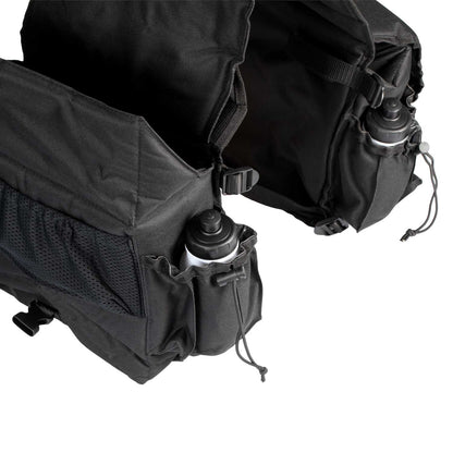 Alforja trasera deluxe 2 bolsillos Pool's - Negro