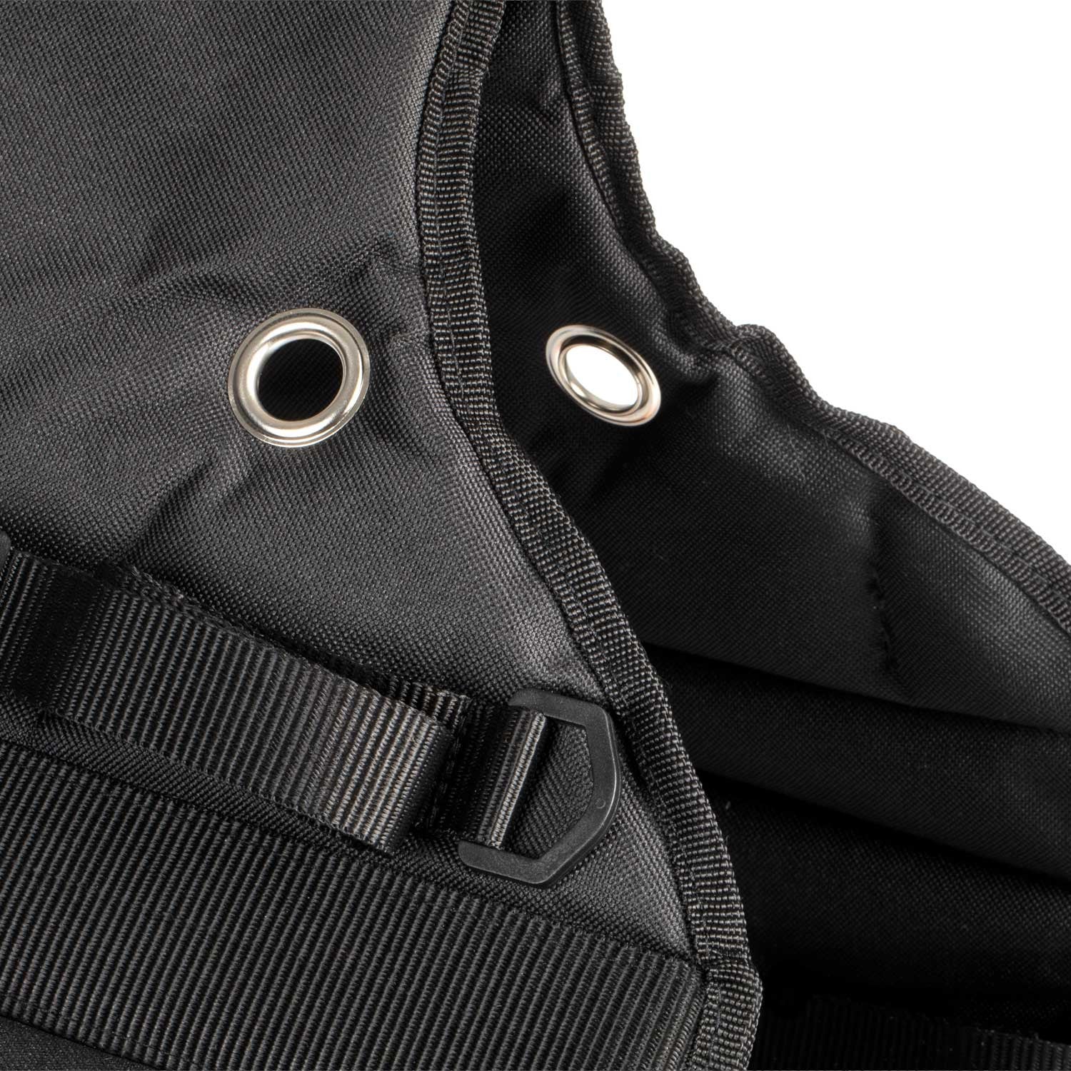 Alforja trasera deluxe 2 bolsillos Pool's - Negro