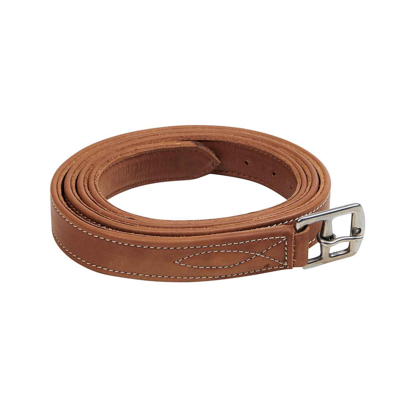 Estribos de cuero doble Equestro - Coñac