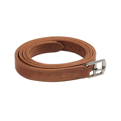 Estribos de cuero doble Equestro - Coñac