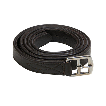 Estribos de cuero doble Equestro - Marrón oscuro