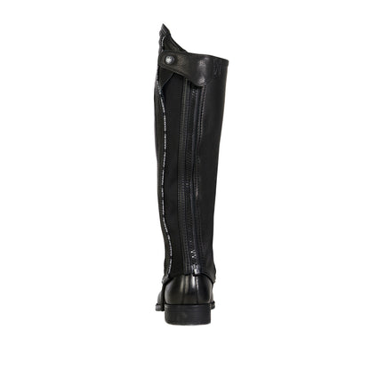 Polainas unisex de cuero con ribete en contraste Equestro - Negro
