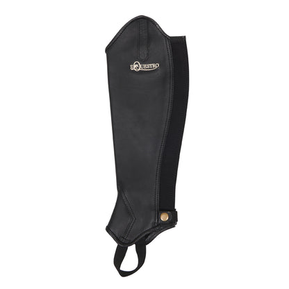 Polainas unisex de cuero con cremallera trasera Equestro