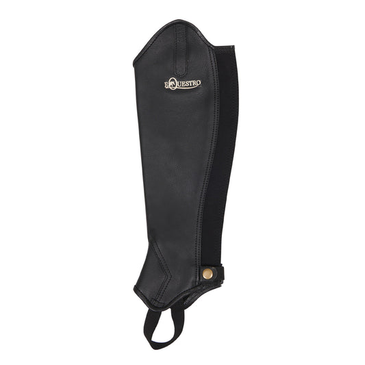 Polainas unisex de cuero con cremallera trasera Equestro