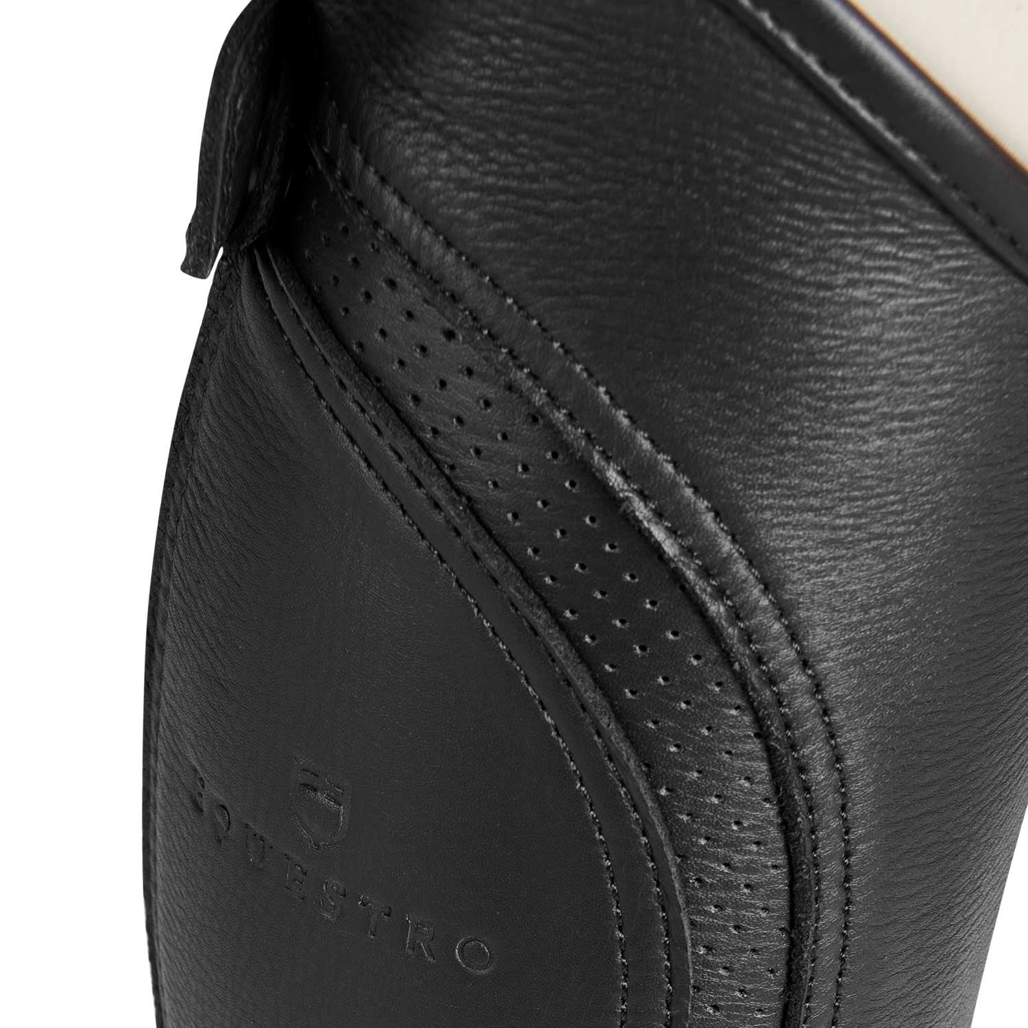 Polainas unisex de cuero de alta calidad Equestro - Negro