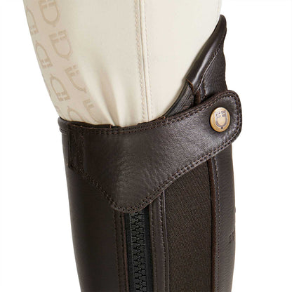 Polainas unisex de cuero de alta calidad Equestro - Marrón
