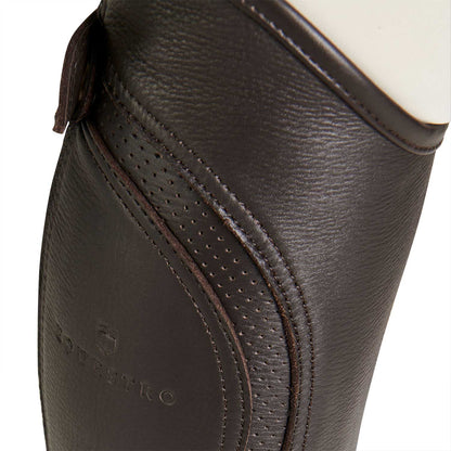 Polainas unisex de cuero de alta calidad Equestro - Marrón