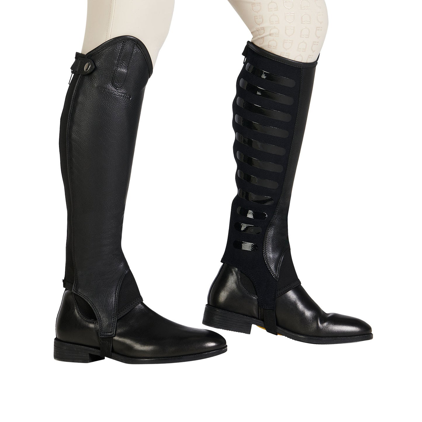 Polainas unisex con agarre de silicona Equestro - Negro