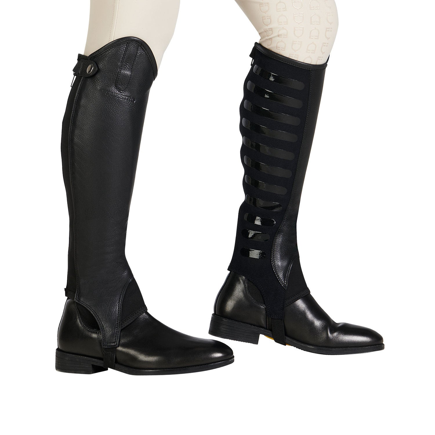Polainas unisex con agarre de silicona Equestro - Negro