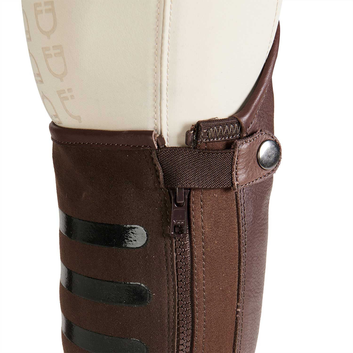 Polainas unisex con agarre de silicona Equestro - Marrón