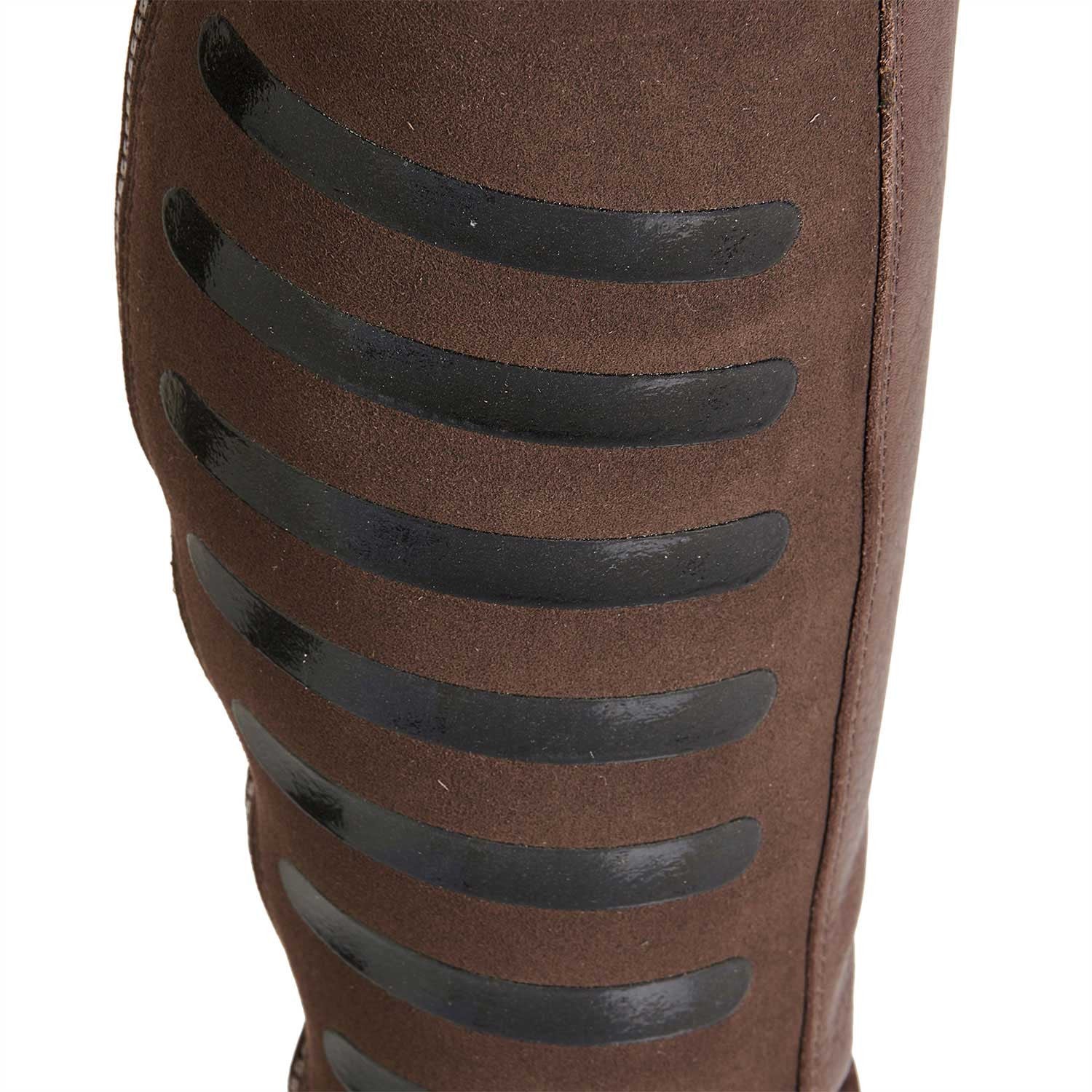 Polainas unisex con agarre de silicona Equestro - Marrón