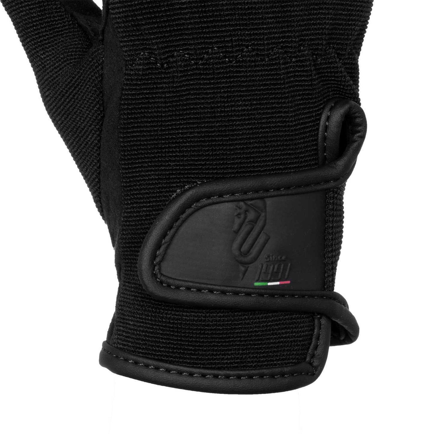 Guantes piel sintética amara Umbria Equitazione - Negro