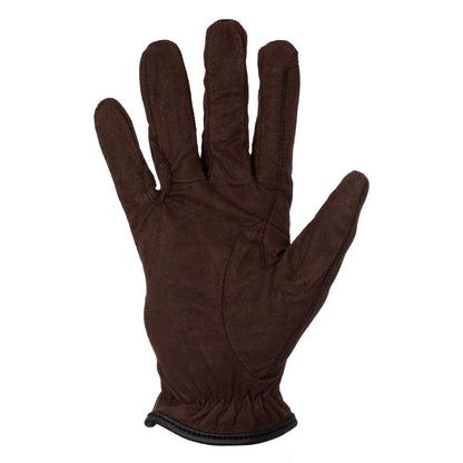 Guantes piel sintética amara Umbria Equitazione - Marrón