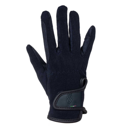 Guantes piel sintética amara Umbria Equitazione - Azul marino