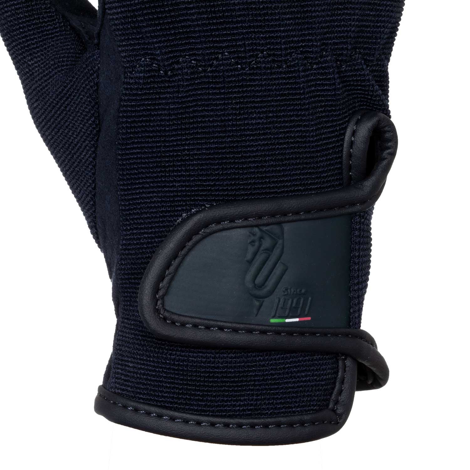 Guantes piel sintética amara Umbria Equitazione - Azul marino