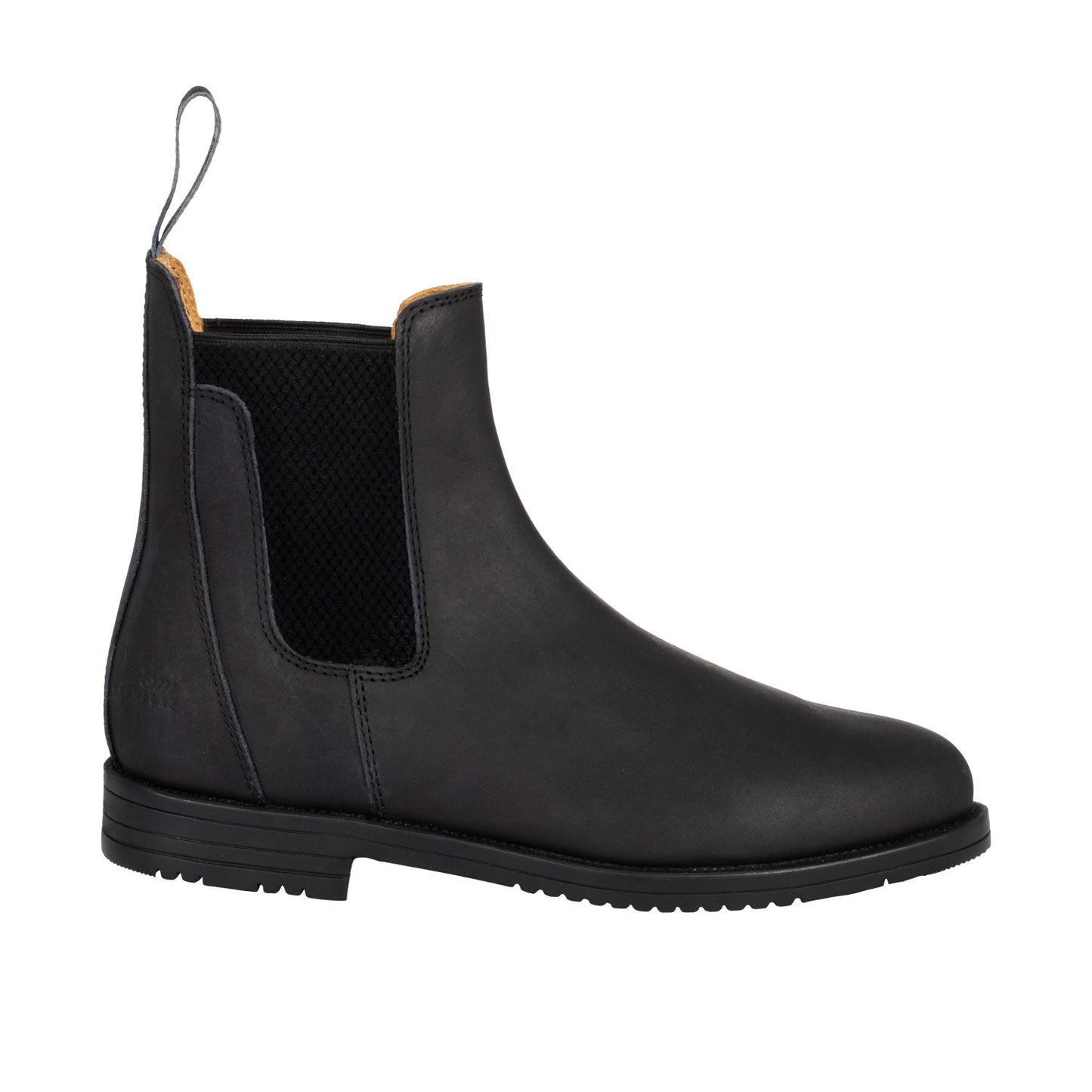 Botines jodhpur de cuero con elástico lateral Equicomfort - Negro
