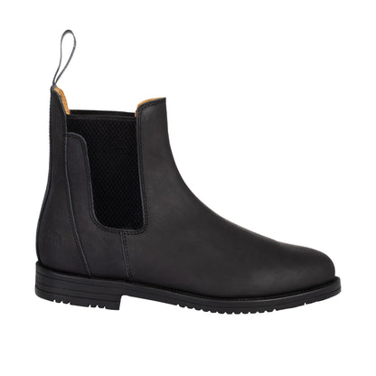 Botines jodhpur de cuero con elástico lateral Equicomfort - Negro