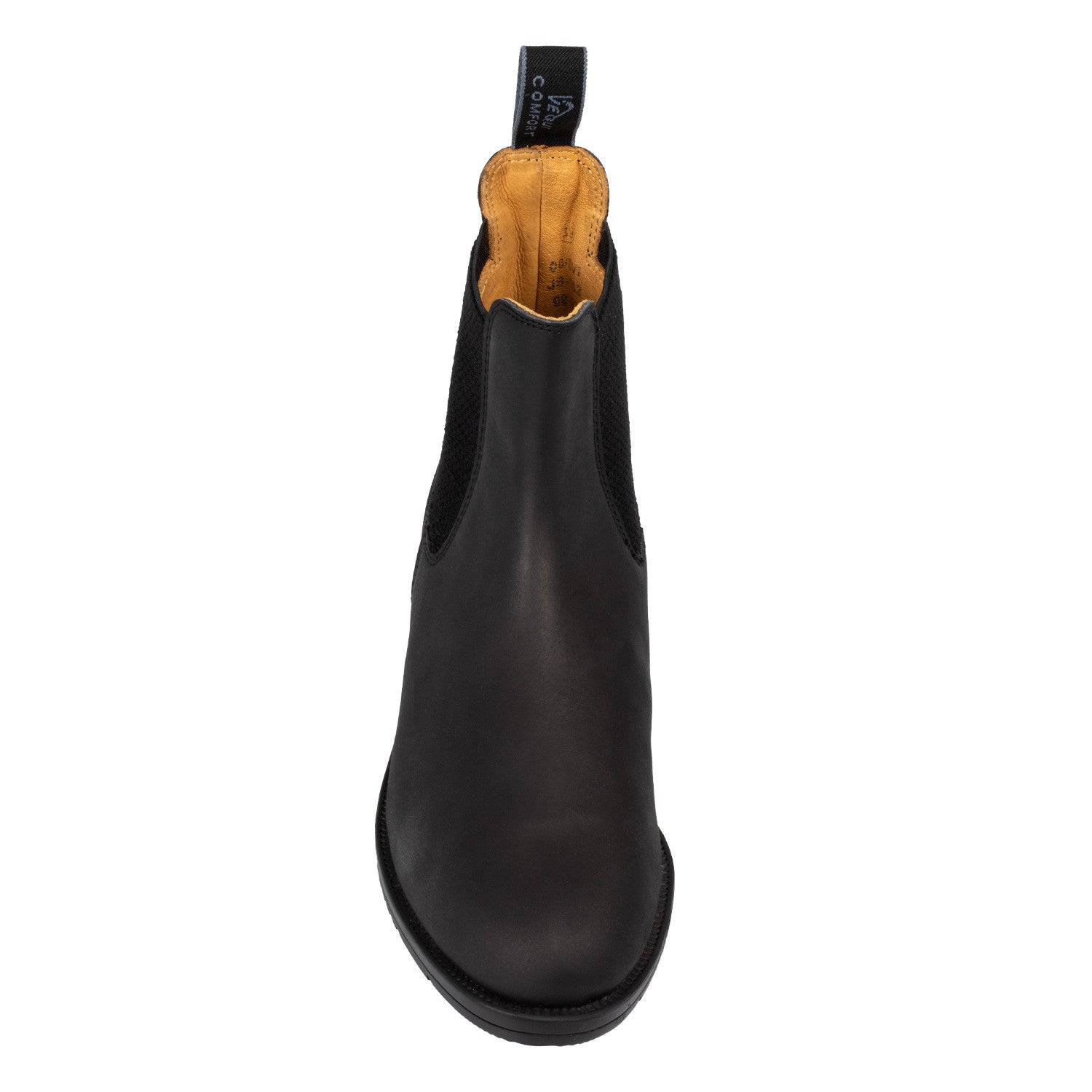 Botines jodhpur de cuero con elástico lateral Equicomfort - Negro