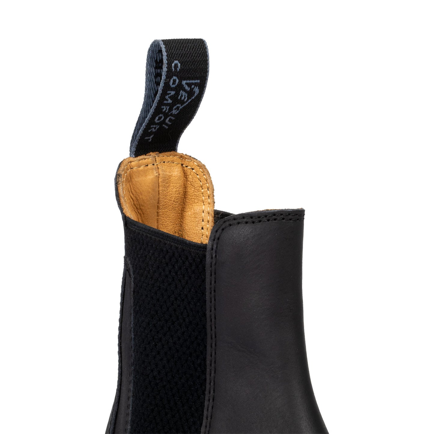 Botines jodhpur de cuero con elástico lateral Equicomfort - Negro