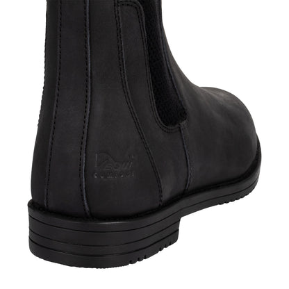 Botines jodhpur de cuero con elástico lateral Equicomfort - Negro