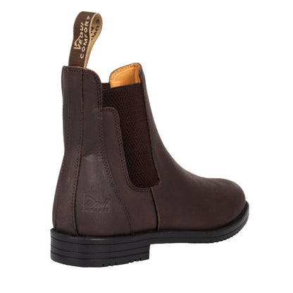 Botines jodhpur de cuero con elástico lateral Equicomfort - Marrón oscuro