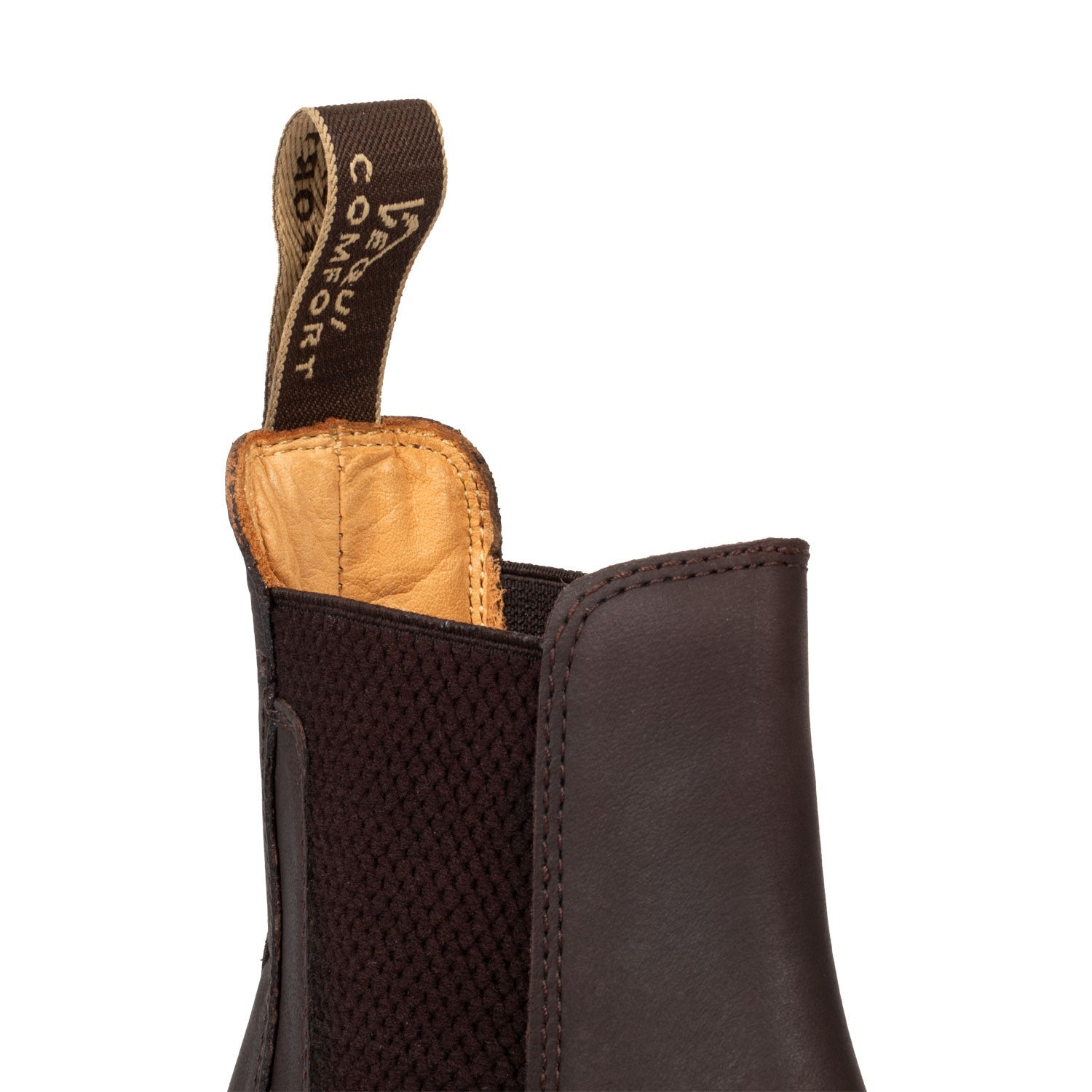 Botines jodhpur de cuero con elástico lateral Equicomfort - Marrón oscuro