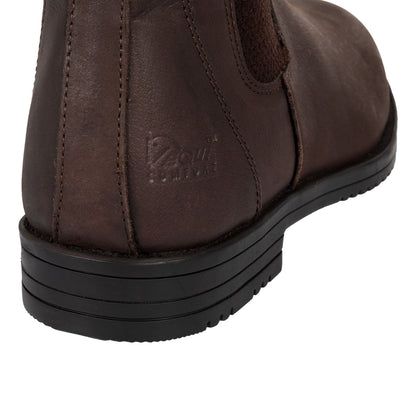 Botines jodhpur de cuero con elástico lateral Equicomfort - Marrón oscuro