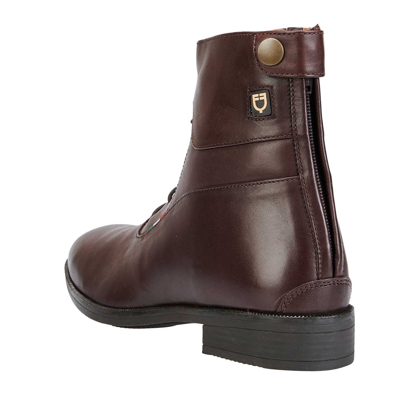 Botines unisex con cordones Equestro - Marrón oscuro