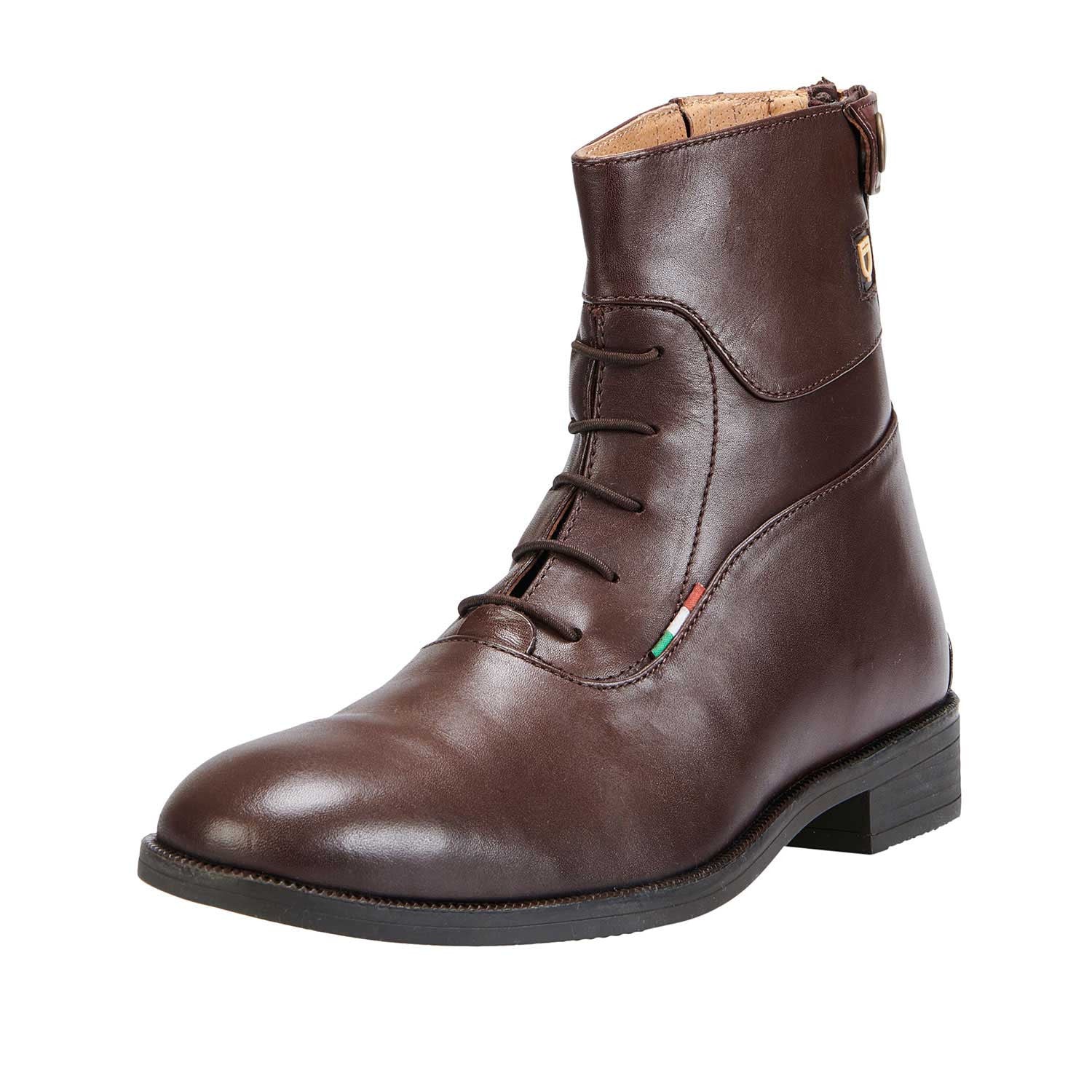 Botines unisex con cordones Equestro - Marrón oscuro