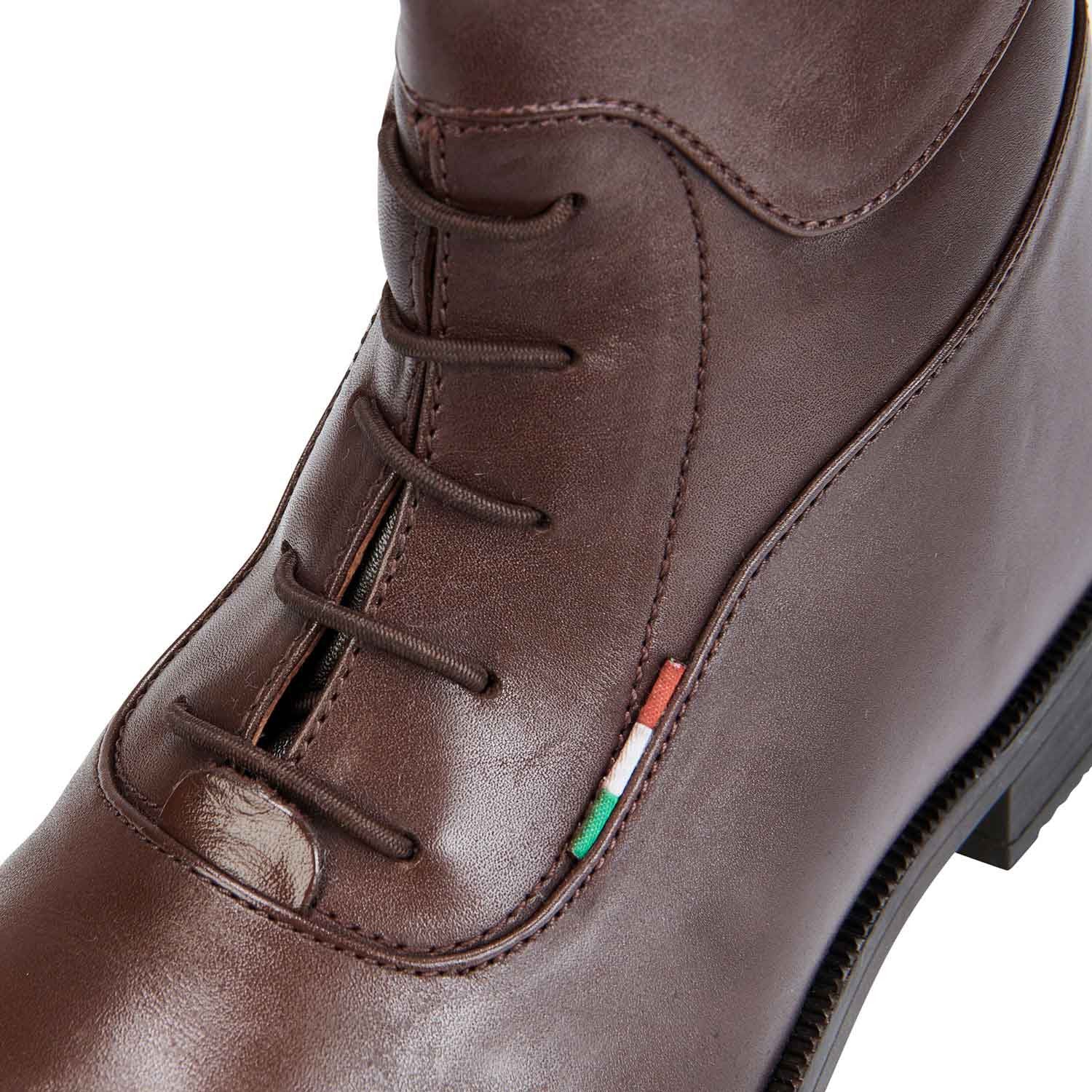 Botines unisex con cordones Equestro - Marrón oscuro