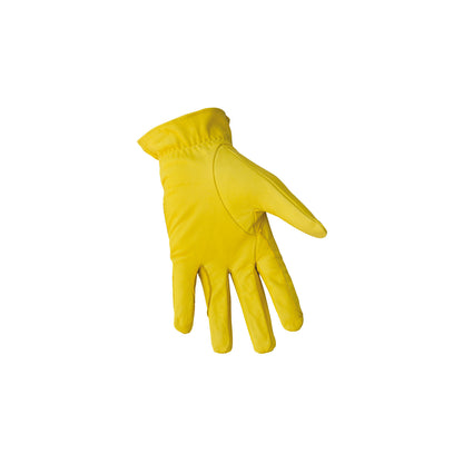 Guante de piel suave con cierre de velcro Pool's - Amarillo