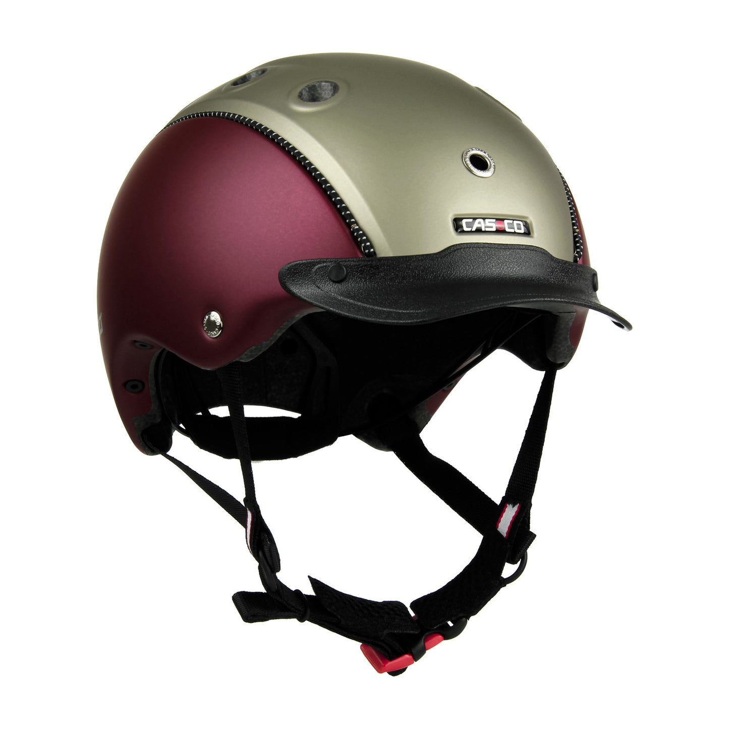 Casco infantil modelo Choice Turnier - Dark Red Olive Mat