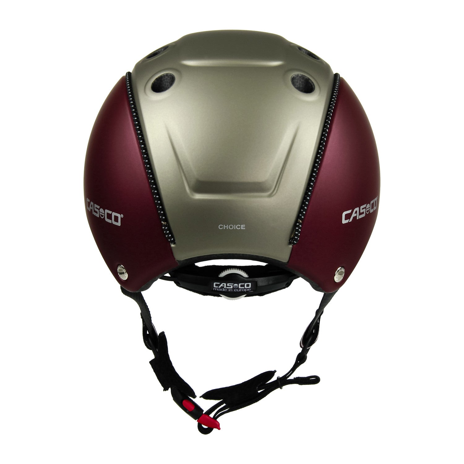 Casco infantil modelo Choice Turnier - Dark Red Olive Mat