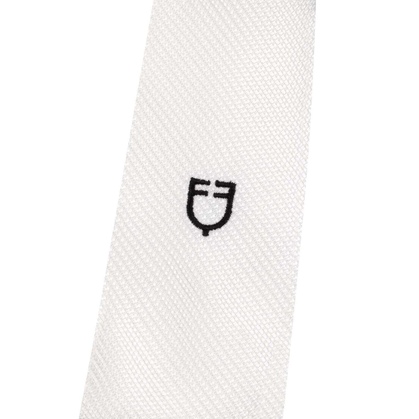 Corbata de concurso cuadrada en nido de abeja Equestro - Blanco