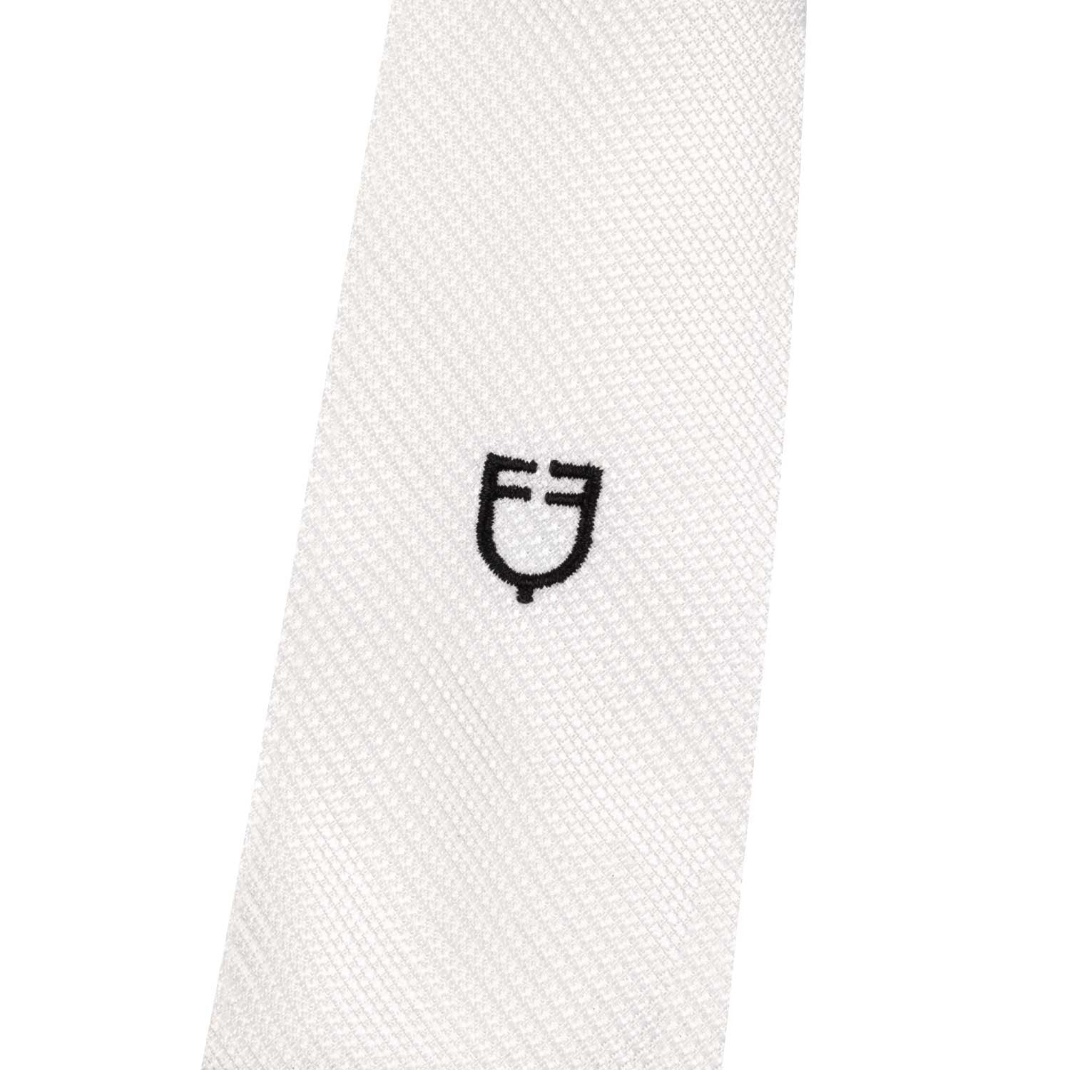 Corbata de concurso cuadrada en nido de abeja Equestro - Blanco
