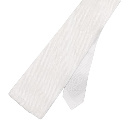 Corbata de concurso cuadrada en nido de abeja Equestro - Blanco