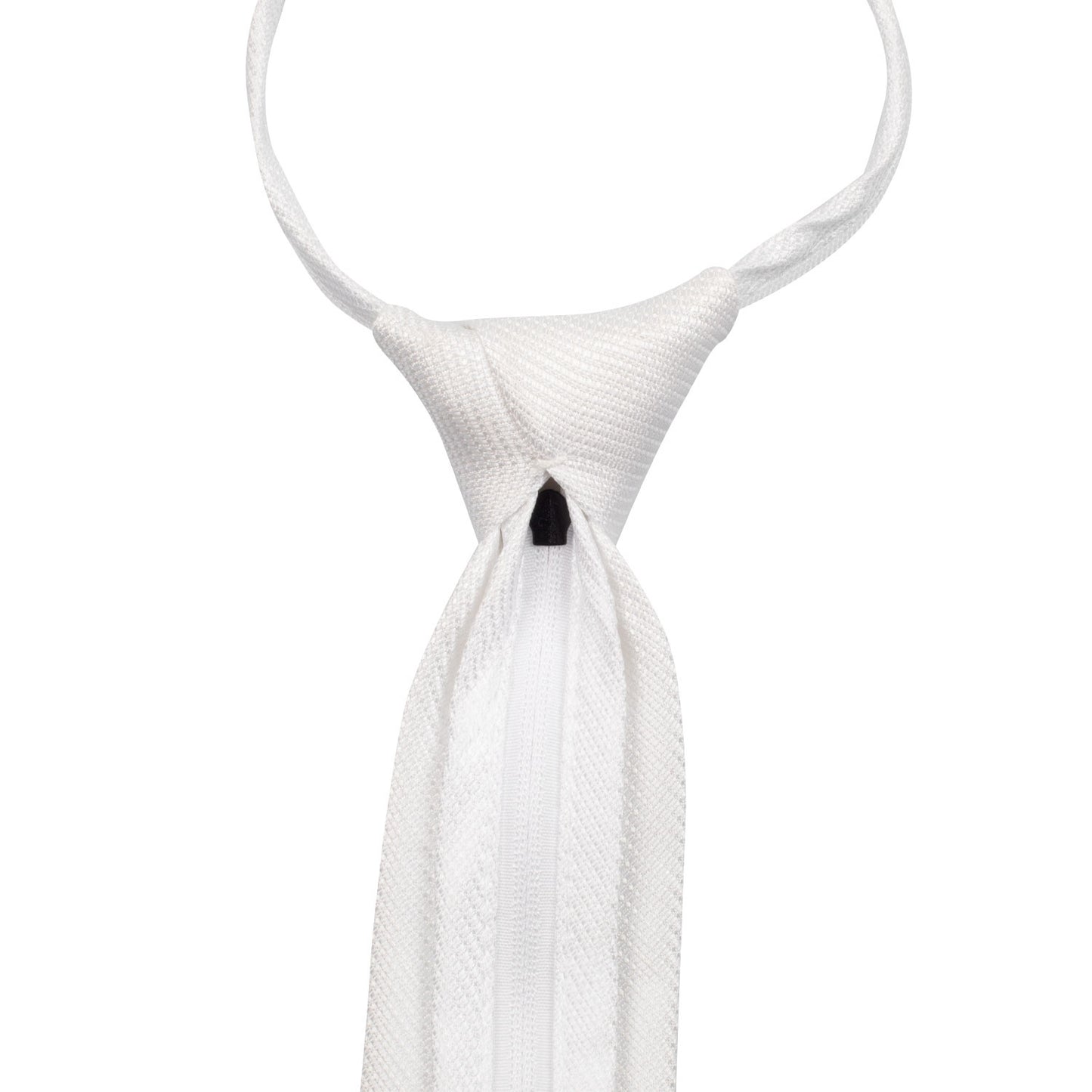 Corbata de concurso cuadrada en nido de abeja Equestro - Blanco