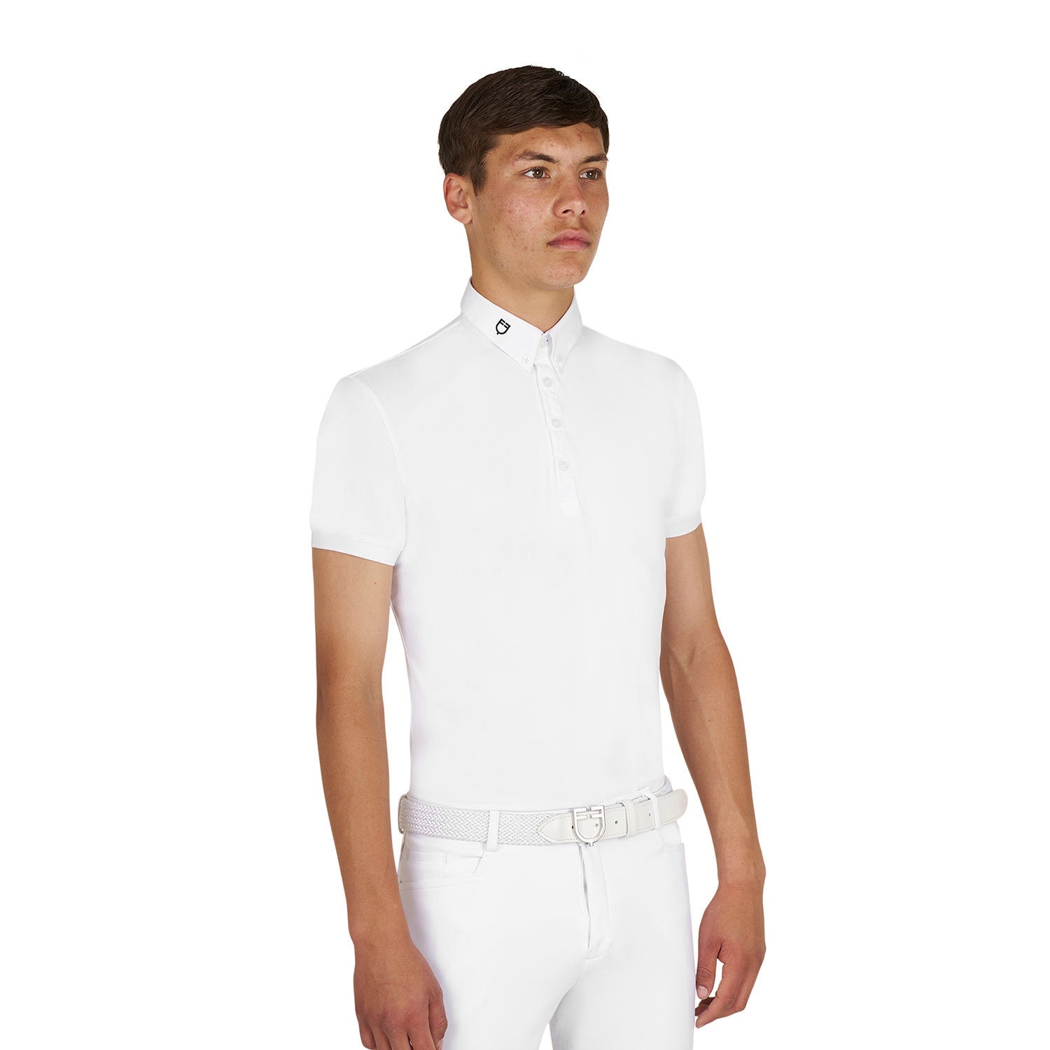 Polo de hombre de competición en tejido técnico transpirable Equestro