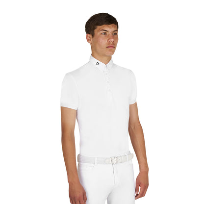 Polo de hombre de competición en tejido técnico transpirable Equestro