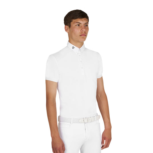 Polo de hombre de competición en tejido técnico transpirable Equestro