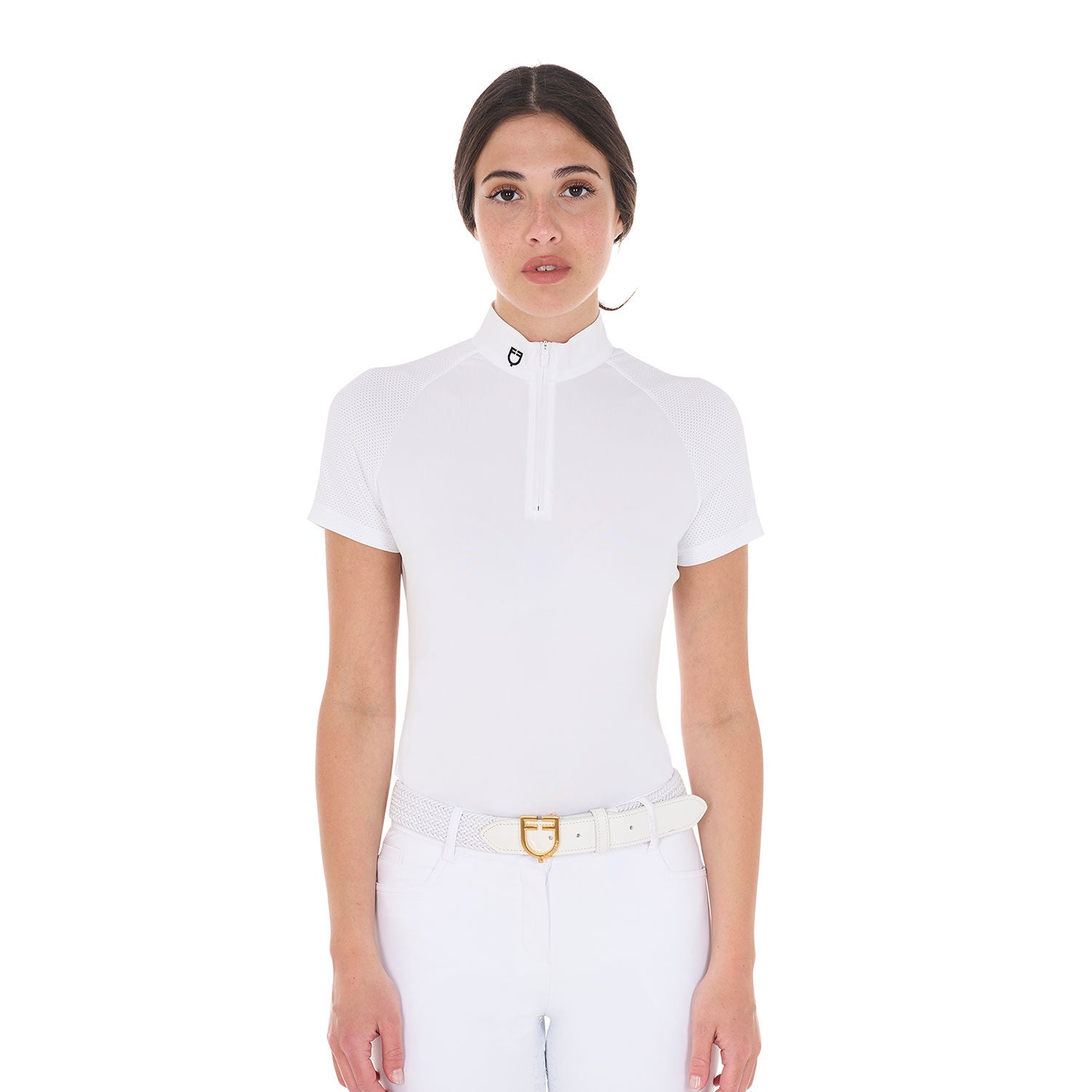 Polo de mujer de concurso slim fit elástica Equestro